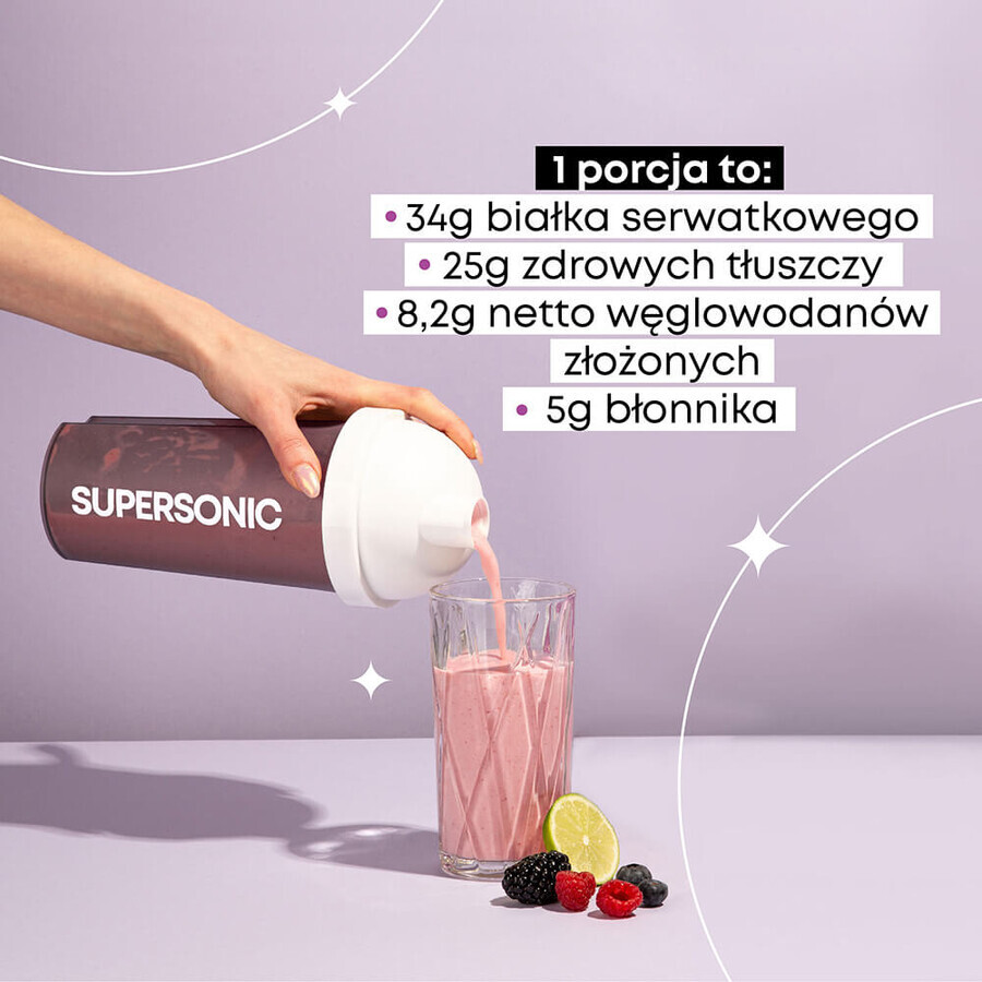 Supersonic Keto Meal, aromă de înghețată de vanilie, 800 g