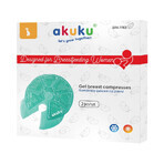 AKUKU, compresas de gel para el pecho, 2 unidades