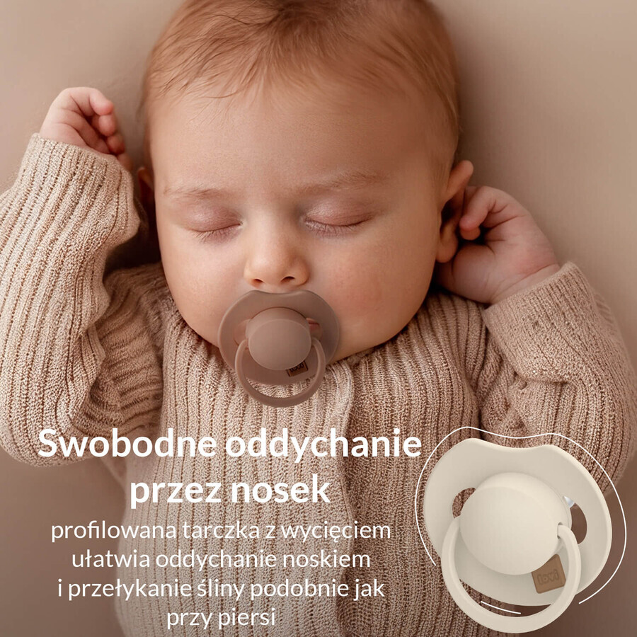 Lovi Prime, pacifier, pacifier, silicone, dynamic, coconut, 34/400, 0-6 months, 1 piece