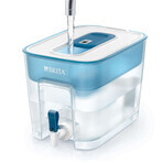 Brita Flow, dispensador de filtro de 8,2 l con grifo, azul + filtro Maxtra Pro Pure Performance, 1 ud.