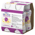 Resource Diabetes Plus, vanillesmaak, 4 x 200 ml + Gratis boodschappentasje