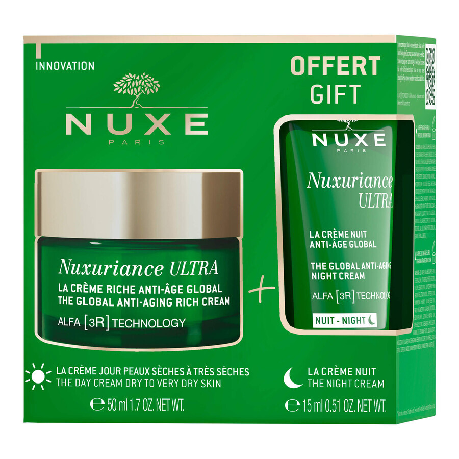 Nuxe Nuxuriance Ultra set, rich day cream 50 ml + night cream 15 ml