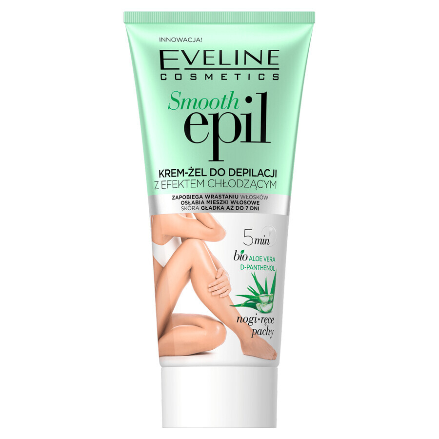 Eveline Cosmetics Smooth Epil, gel-crema depilatorio calmante, 175 ml