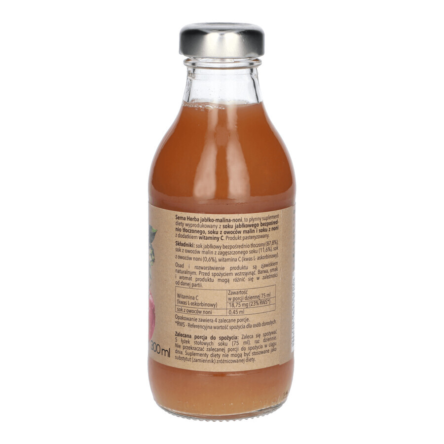 Sema Herba Mela Lampone Lampone Noni, succo, 300 ml