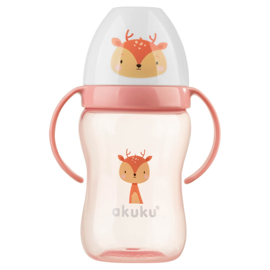 AKUKU, soft-mouth bottle, deer, from 6 months, 240 ml