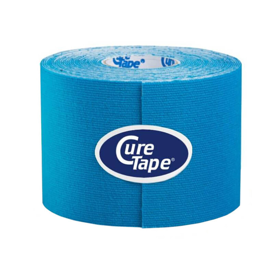 CureTape Classic, bande kinésiologique, bleu, 5 cm x 5 m, 1 pièc