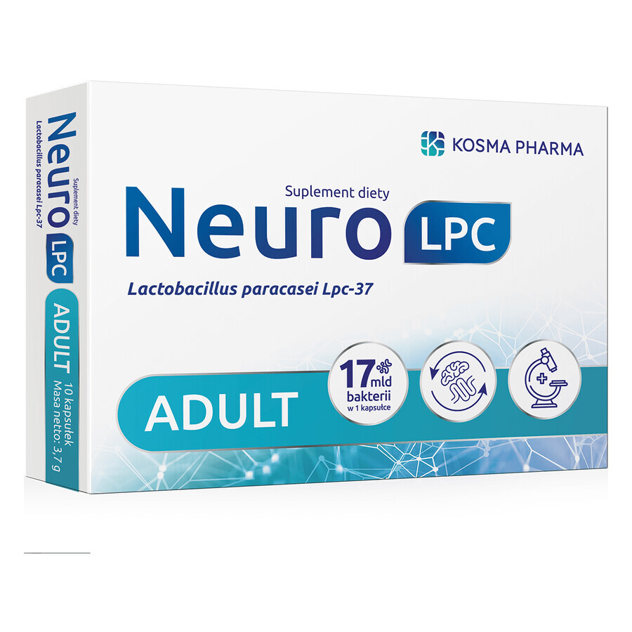 Kosma Pharma NeuroLPC Adulto, 10 cápsulas