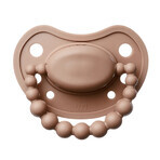 Luu Kids, pacifier, positioning, silicone, Milk Hazelnut, from 6 months, 1 piece