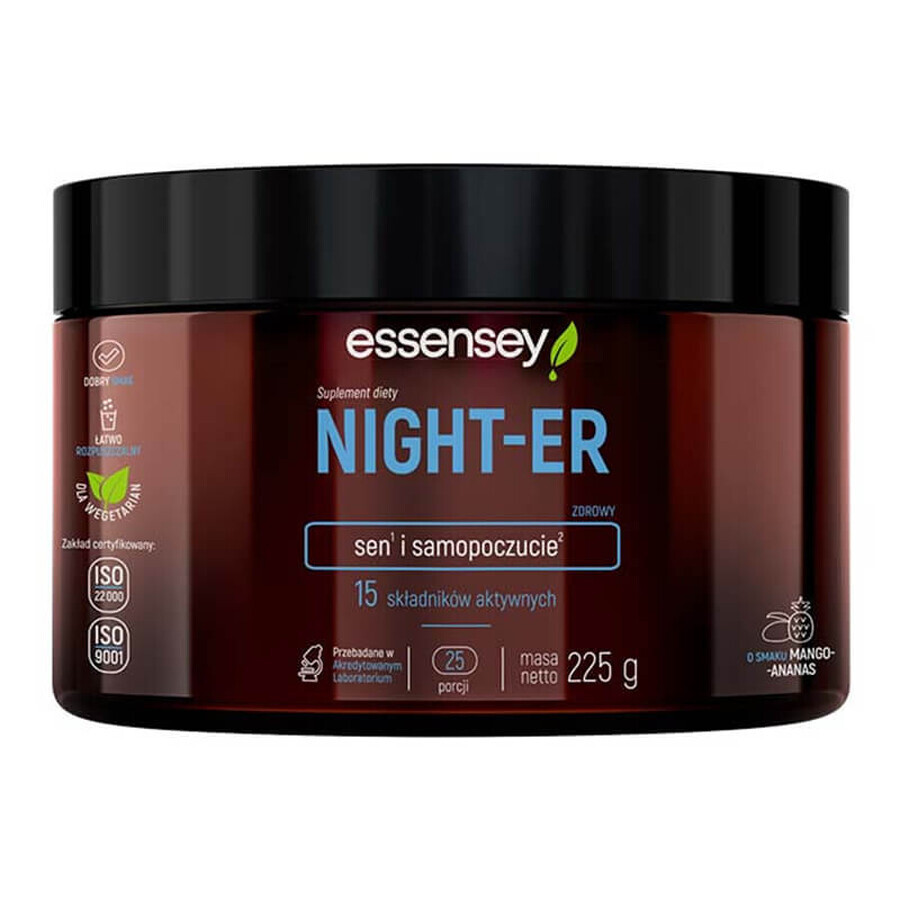 Essensey Night-Er, Mango-Ananas-Geschmack, 225 g