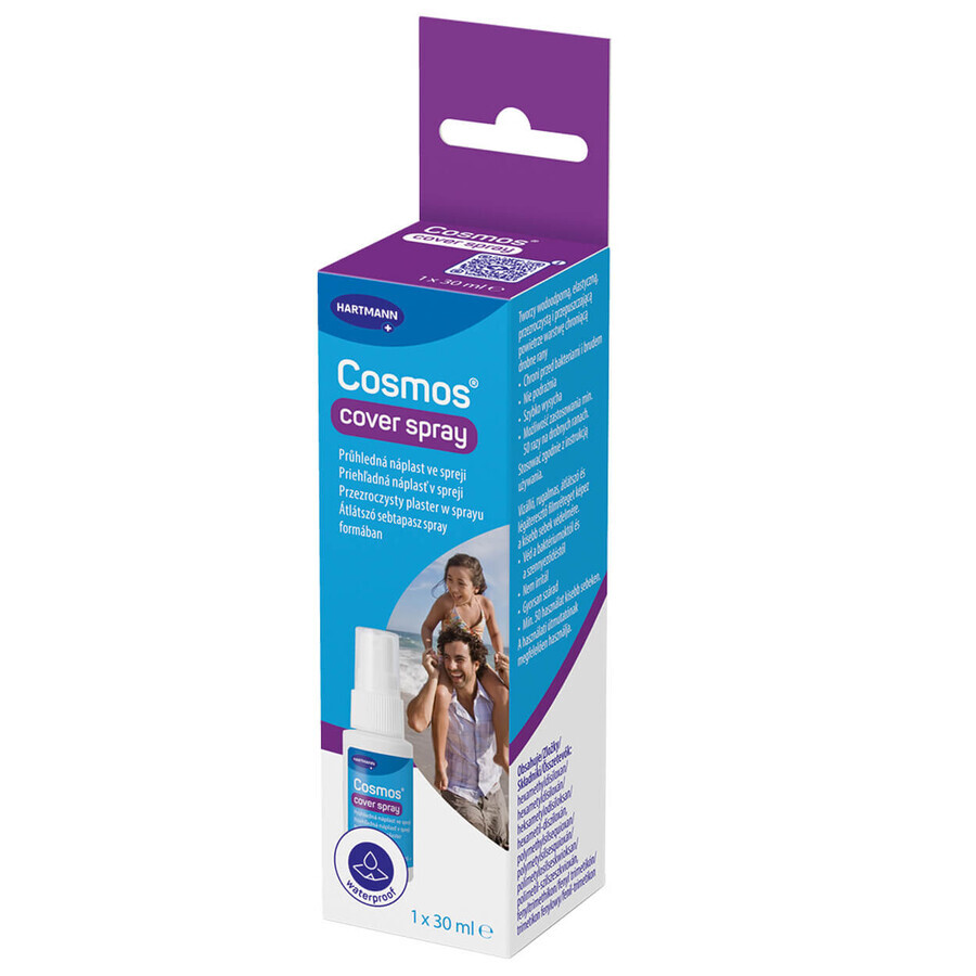 Cosmos Cover, esparadrapo transparente en spray, resistente al agua, 30 ml