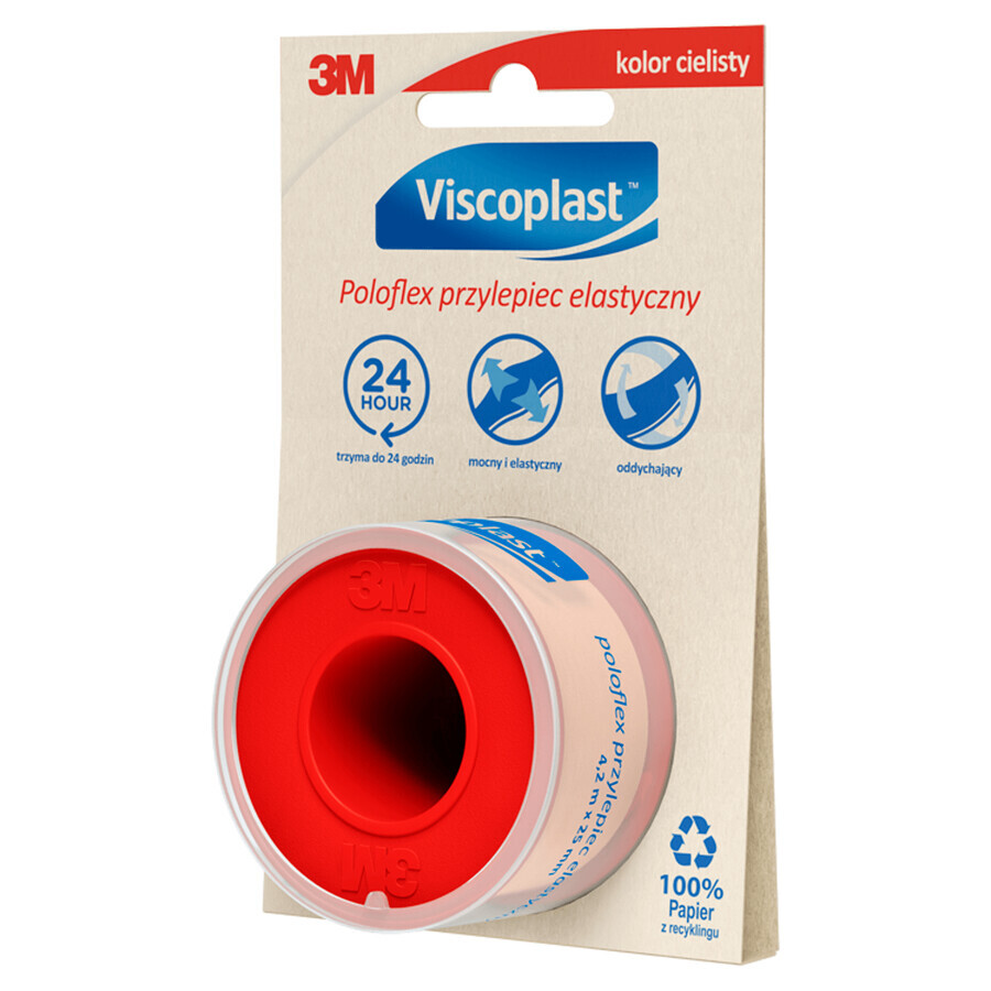 Viscoplast Poloflex, adhesivo elástico, 4,2 m x 25 mm, 1 ud.