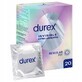 Preservativos Durex Invisible, extra h&#250;medos, super finos, 20 unidades