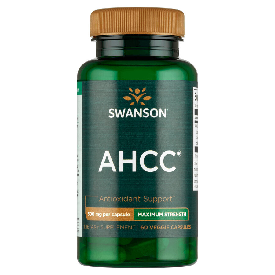 Swanson AHCC, 60 capsule vegetariene