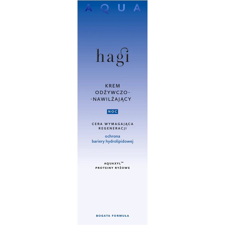 Hagi Aqua Zone, cremă de noapte hrănitoare și hidratantă, piele care are nevoie de regenerare, 50 ml