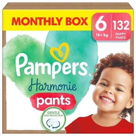 Pampers Harmonie Pants, diapers, size 6, 15 kg+, 132 pcs