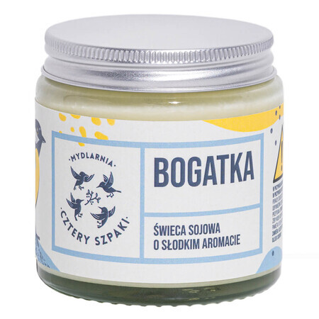 Four Spikes Bogatka, floral soy candle, 120 g