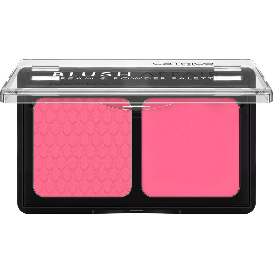 Catrice Blush Affair Cream & Powder Palette, colorete, Pleasing Pink, 020, 6 g