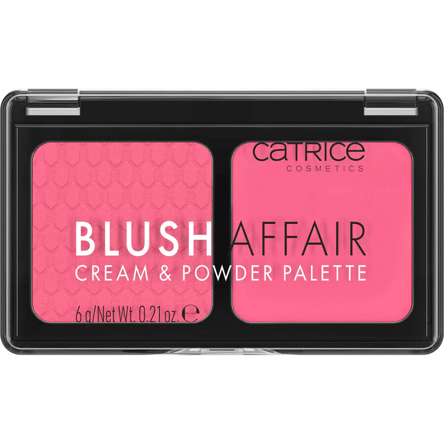 Catrice Blush Affair Cream & Powder Palette, colorete, Pleasing Pink, 020, 6 g