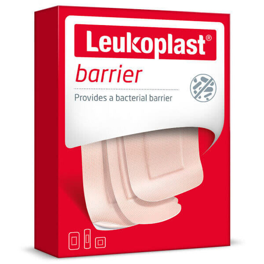 Leukoplast barrièreset, pleisters, 3 maten, 2 x 20 stuks