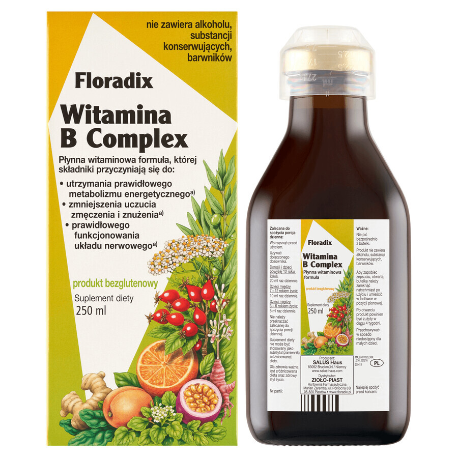 Floradix Complejo de Vitamina B, 250 ml