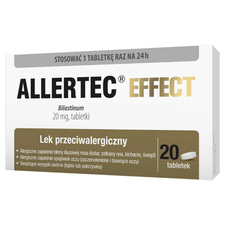 Allertec Effect 20 mg, 20 tablets