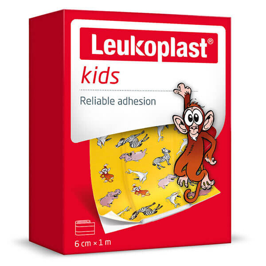 Leukoplast Kids set, vendas para niños, impermeables, 6 cm x 1 m, 2 piezas