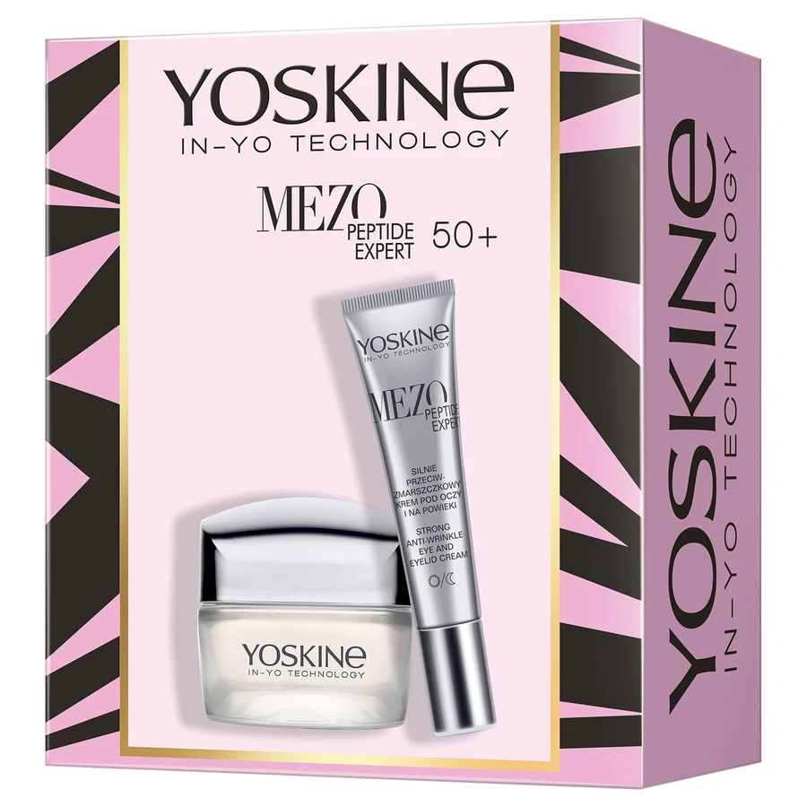 Zestaw Yoskine Mezo Peptide Expert 50+, krem do twarzy, 50 ml + krem pod oczy i na powieki, 15 ml: ceny i cechy