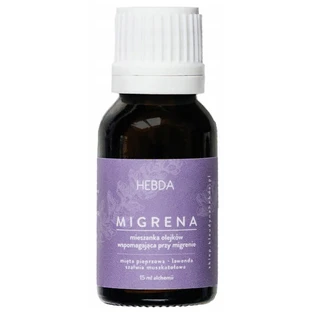 Mezcla de aceites esenciales Hebda para la migraña, 15 ml