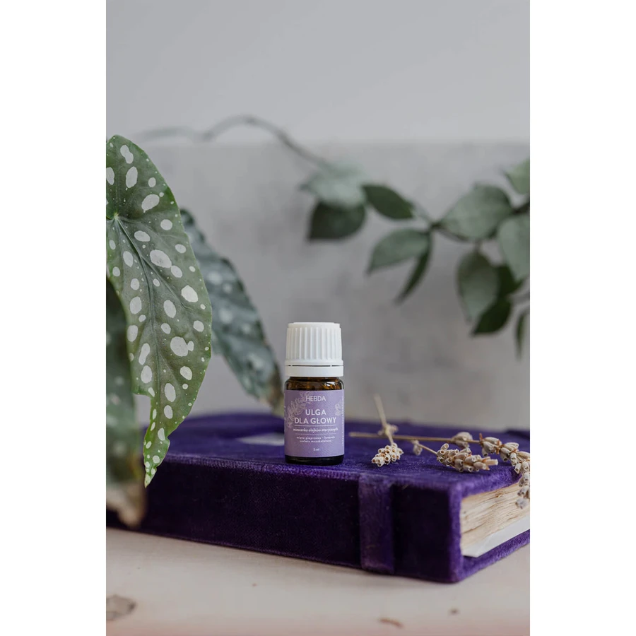Mezcla de aceites esenciales Hebda para la migraña, 15 ml