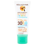 Set Kolastyna, protector solar para bebés y niños a partir de 6 meses, FPS 30, 75 ml + mascarilla para después del sol, 20 ml por 1 penique