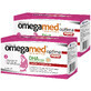 Set Omegamed Optima Forte DHA Algas para mujeres en el segundo y tercer trimestre de embarazo y madres lactantes, 2 x 60 c&#225;psulas