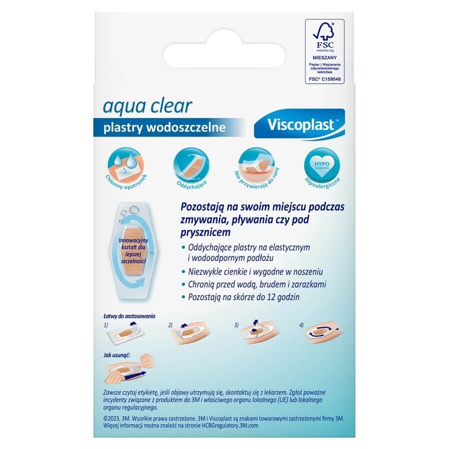 Viscoplast Aqua Clear, yeso impermeable, 14 piezas