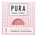 Sister Young Pura, konjac gezichtsspons, roze, 1 st