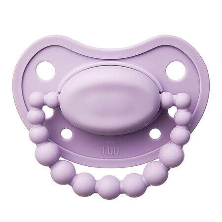 Luu Kids, sucette, positionnement, silicone, lavande française, 0-3 mois, 1 pc