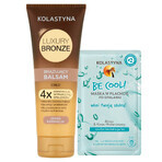 Set Kolastyna Luxury Bronze, bronceador corporal, tez clara, 200 ml + mascarilla para después del sol, 20 ml por 1 céntimo