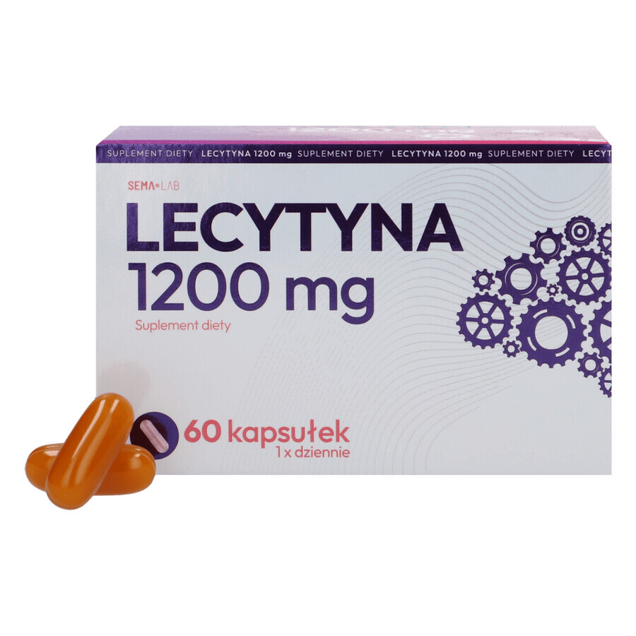 SEMA Lab Lecitina 1200 mg, 60 cápsulas blandas