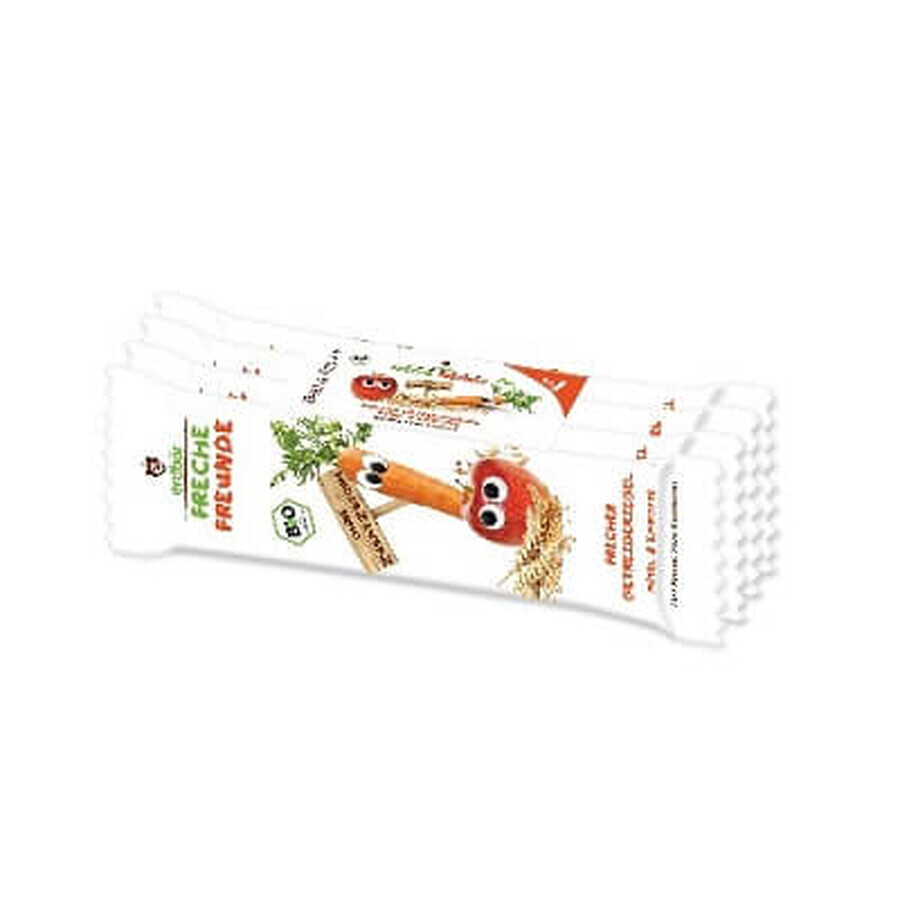 Organic cereal, apple and carrot bar, 4x 23g, Erdbar