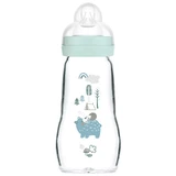 MAM Feel Good, biberón, con tetina de silicona, Forest, niño, a partir de 2 meses, 260 ml