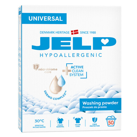 Jelp Universal detergente hipoalergénico en polvo, 3 kg ENVASE CONTAMINADO