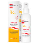 Set Emolium Suncare SPF 50+, crema solar 50 ml + spray solar 100 ml + loción hidratante solar 150 ml + toalla de baño de regalo