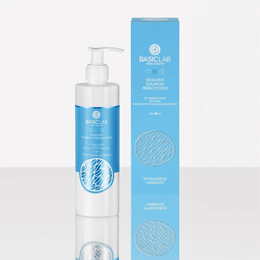 BasicLab Capillus, zachte prebiotische shampoo, 300 ml