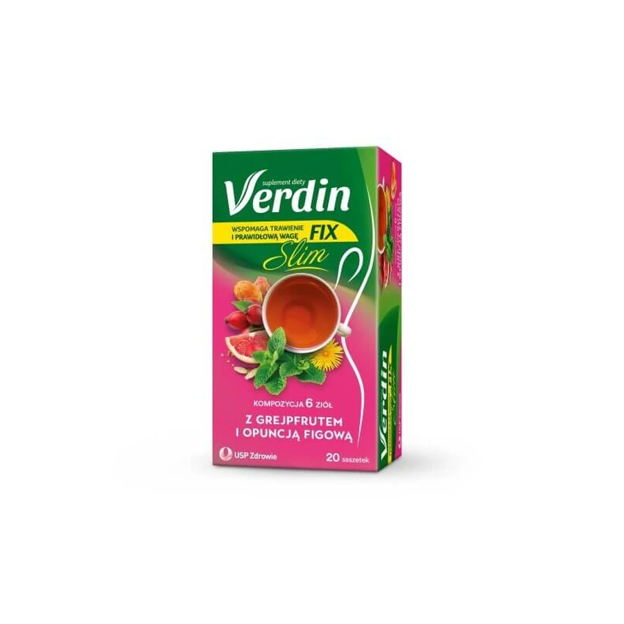 Verdin Fix Slim, 20 sobres