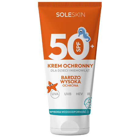 Soleskin Kids, crema protectora para bebés y niños, FPS 50+, a partir de 6 meses, 100 ml