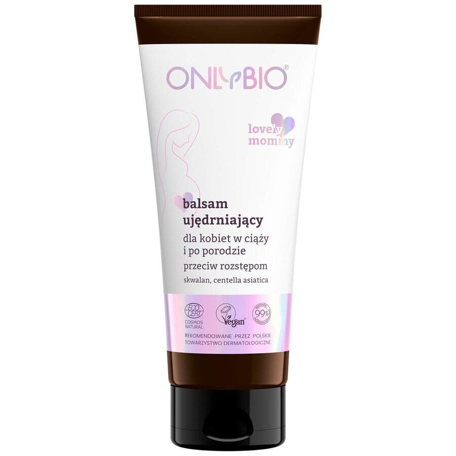 OnlyBio Lovely Mummy, loción reafirmante antiestrías para embarazadas y puérperas, 200 ml