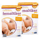 Femaltiker Plus pack, sabor caramelo, 2 x 12 sobres