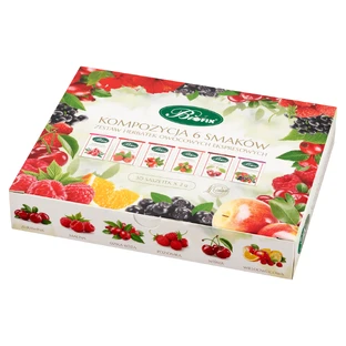 Bi fix Composition 6 saveurs, set de thé aux fruits, 2 g x 30 sachets