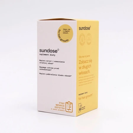 Sundose para el crecimiento del cabello, 60 cápsulas