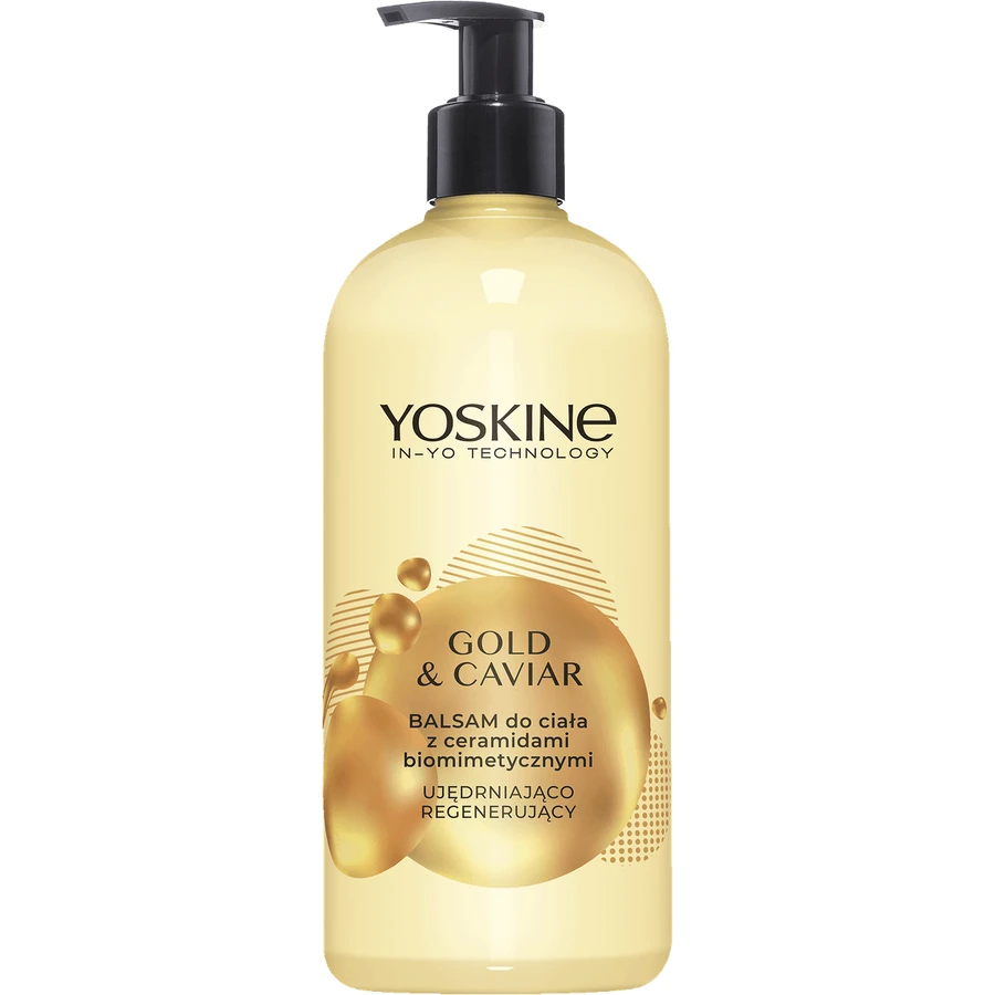 Yoskine Body Gold & Caviar body lotion with biomimetic ceramides, 400 ml