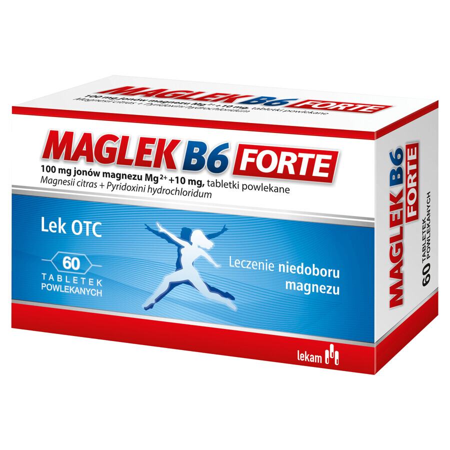 Maglek B6 Forte 100 mg+10 mg, 60 comprimidos recubiertos con película