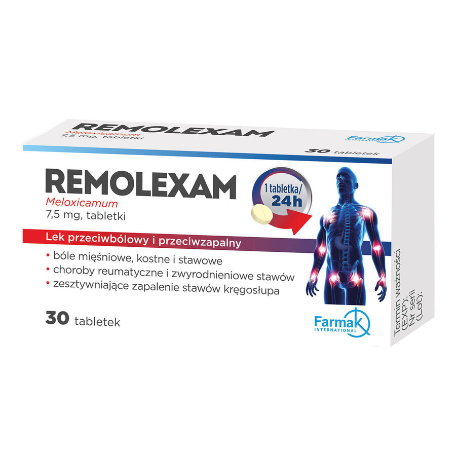 Remolexam 7,5 mg, 30 comprimidos